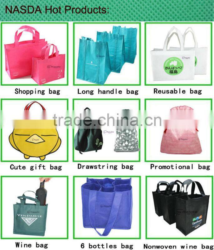 pictures printing non woven shopping bag/ laminated bags/recycled pp bag