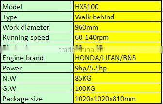 Concrete walk behind power trowel HXS100(CE,EPA)