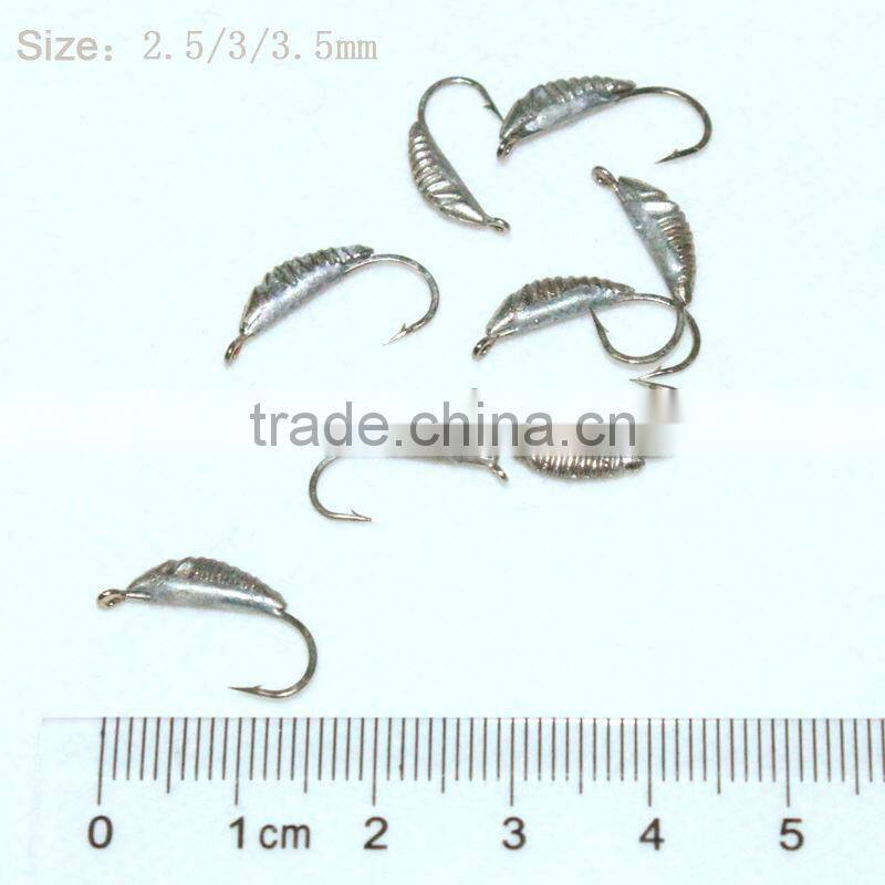 Shrimp shape Tungsten ice jigs