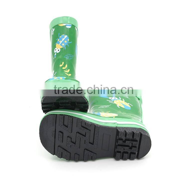 Factory competitive price fashion boys and girls children rubber rain boots