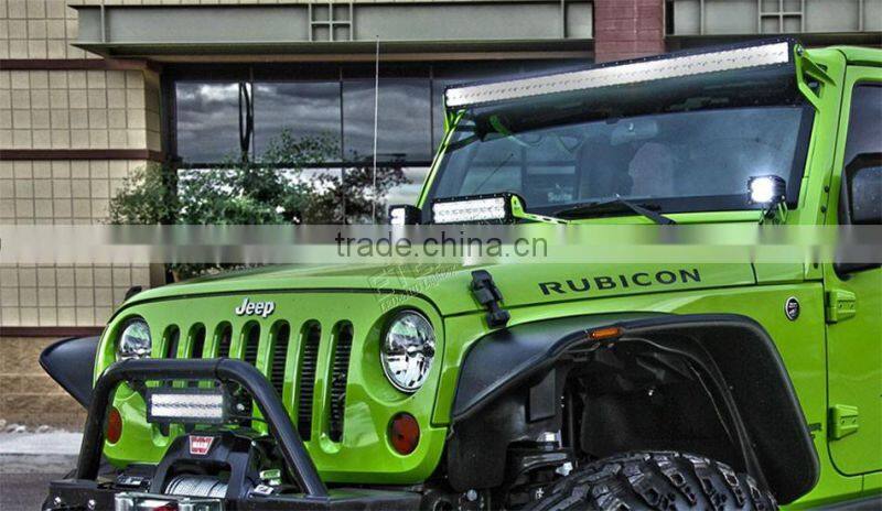 offroad ATV UTV Jeep Wrangler Pillar A dual cube pod led work light brackets