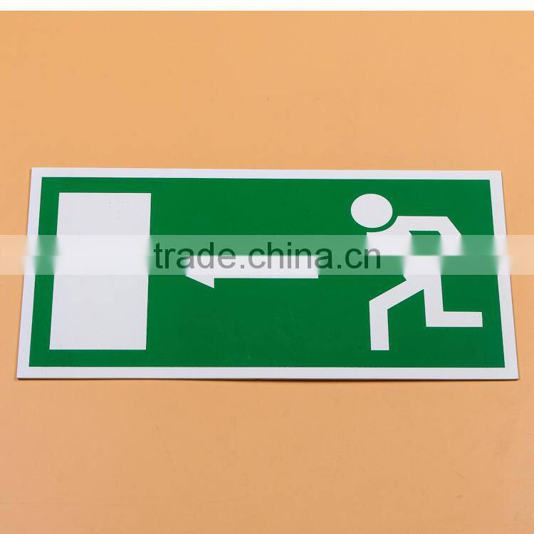 Self adhesive Emergency Exit Sign board
