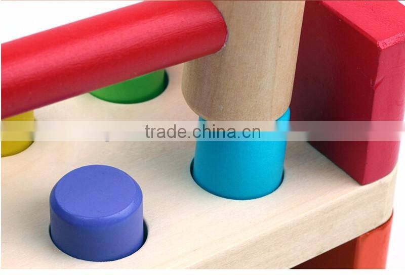 Factory OEM custom kids knocking game USA educational wooden toy