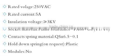 HEIGHT Hot Sale RXZE1M4C Relay Socket /8 pin Relay Socket/General relay socket with High Quality Factory Price