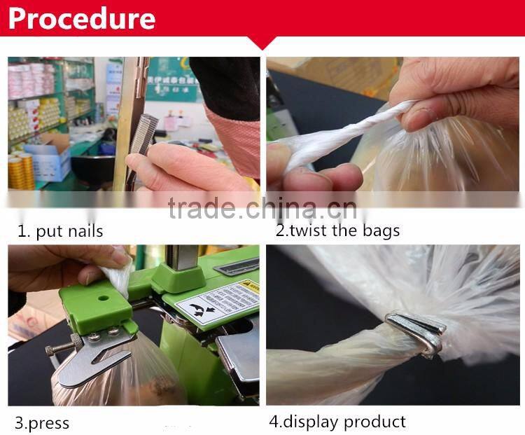 supermarket tying machine use 711 aluminum pinning