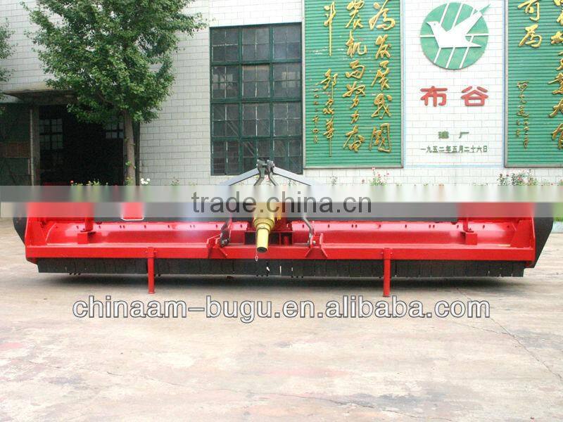 Tractor-mounted PTO rice straw chopper