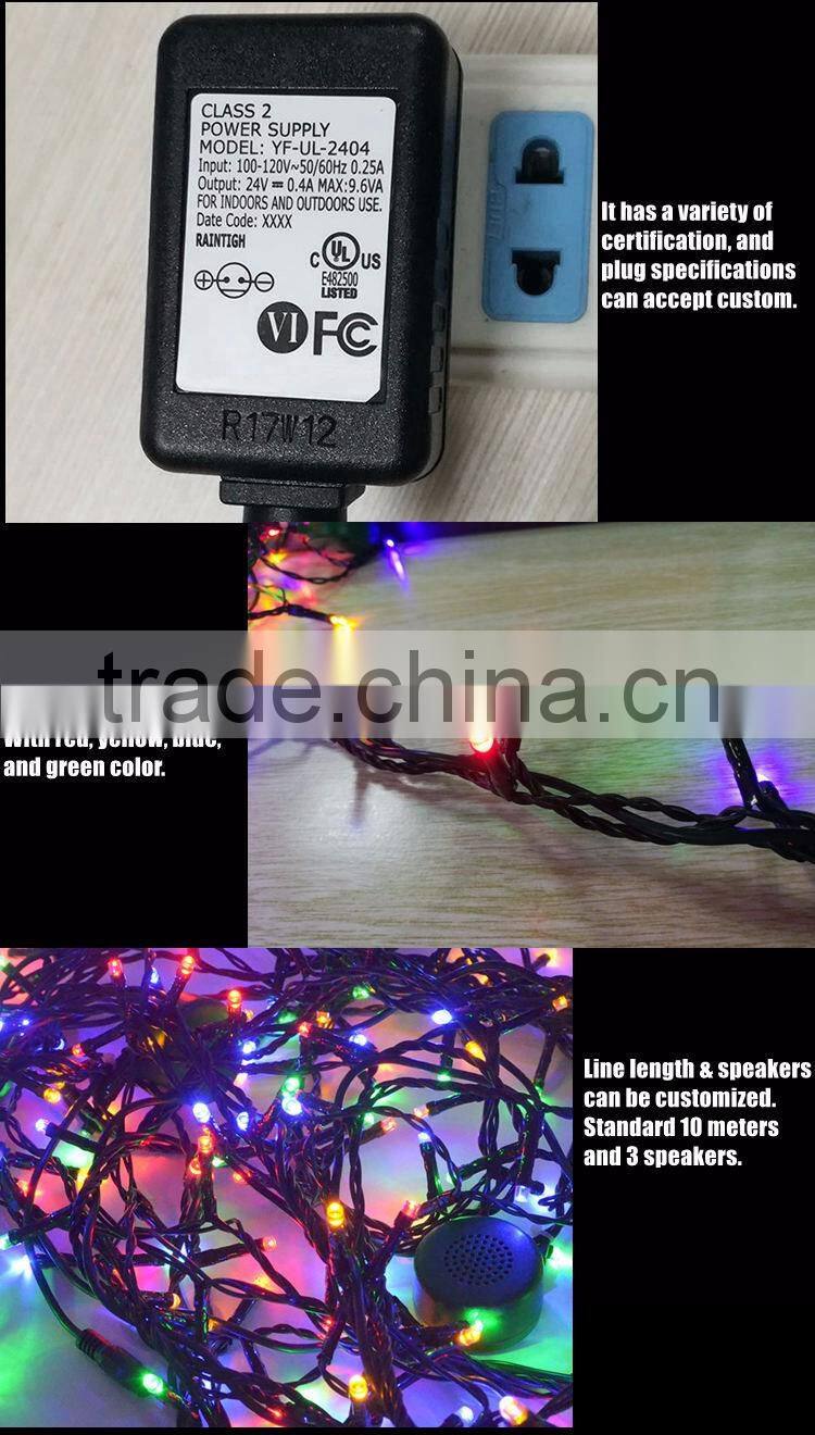 Festival Decorative Bluetooth Speaker Light for Outdoor, Garden, Home