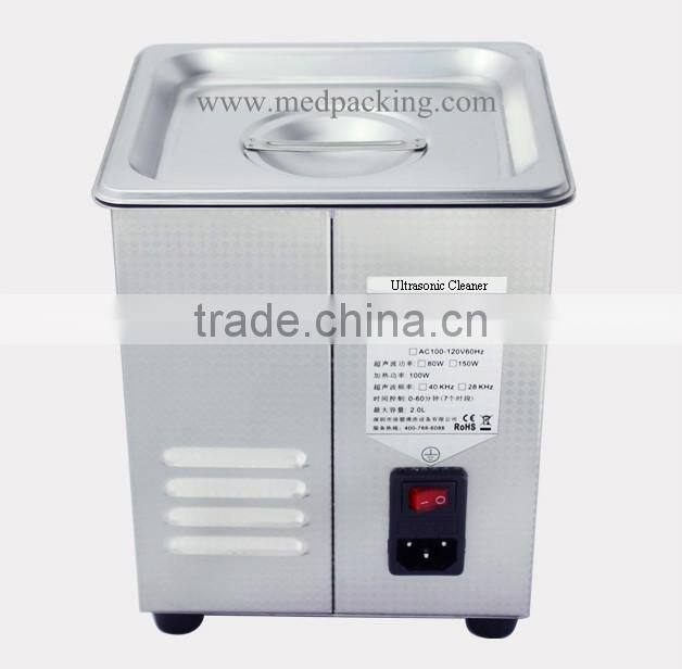 Ultrasonic Cleaner JP-010T power 80W glasses jewelery board parts cleaner 2L