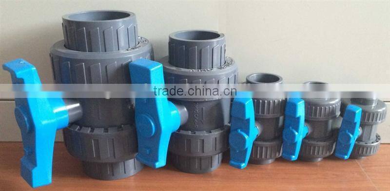 PVC DOUBLE UNION SPECIAL HANDLE BALL VALVE