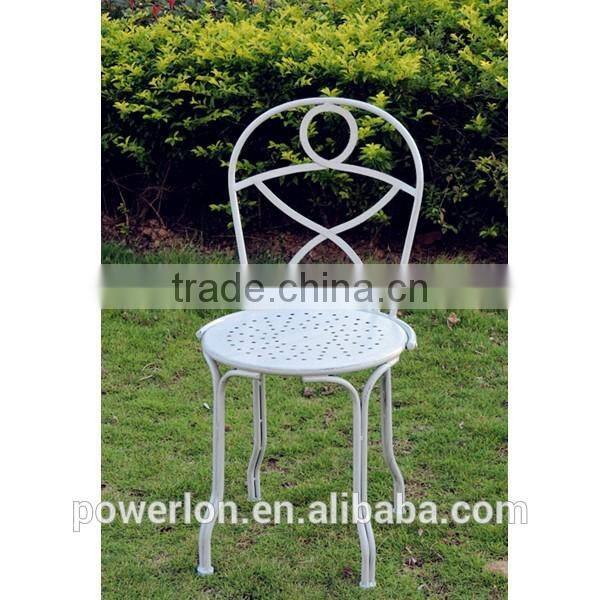 Lovely durable KD bistro set antique light blue coffee table