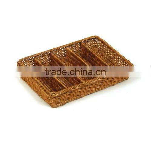 Specialties 5 Compartment Divided Wicker Basket