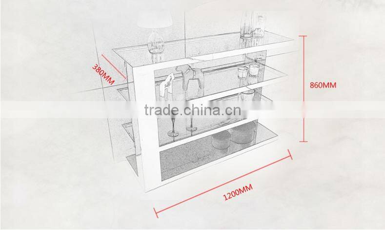 2016 Latest Modern Style Functional Tempered Glass Shoe Rack With Stainless Steel Frame For Home Use