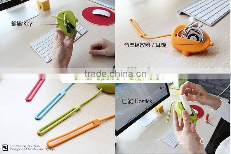 CY061 Storage Carrying Key Bag Holder For Earphones Silicone Headphones Earbuds Memory Card Charms Earphone Accessories