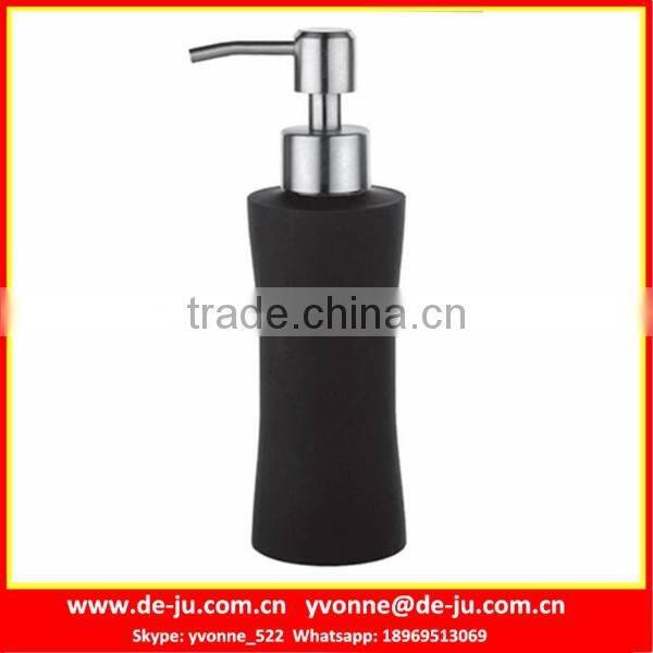 Black Round Shampoo Bottle
