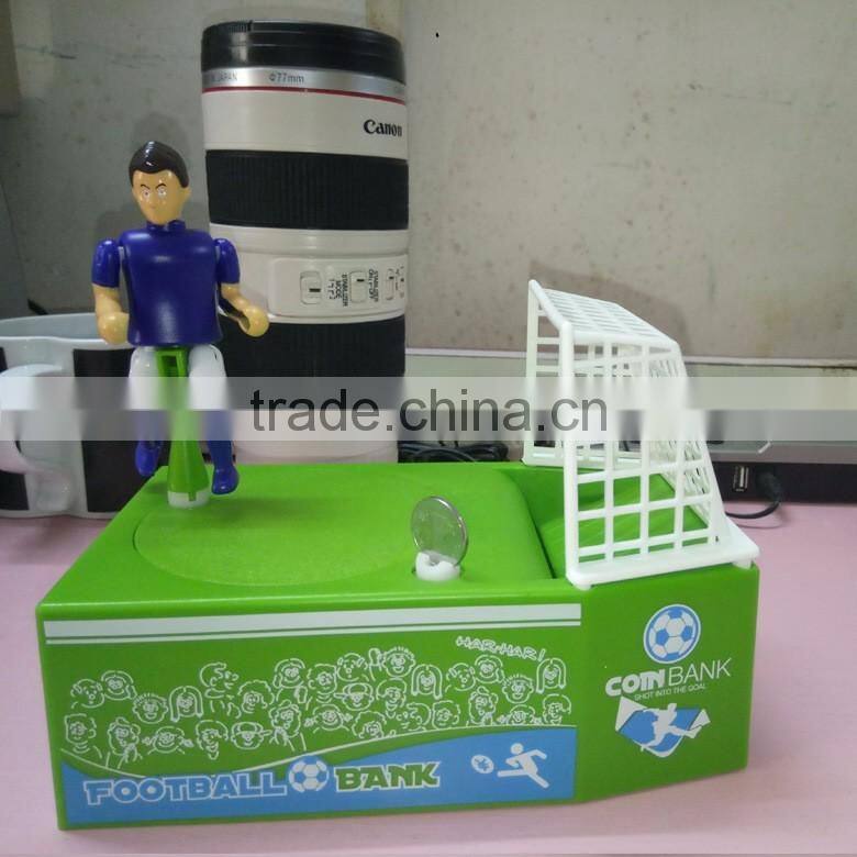 Creative Automatic Football Pitch Shape Saving Pot, Stealing Coin Bank/Plastic Best Gift for Children's Day