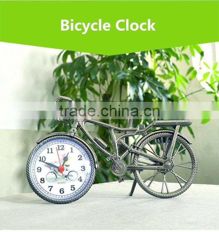 Creative Bicycle Shape Clock, Popular Home Decorative Desk European Style Digital Clock For Wholesale