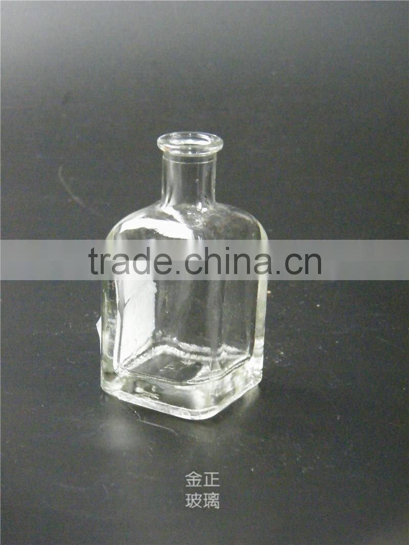 50ml Square glass bottle with cork