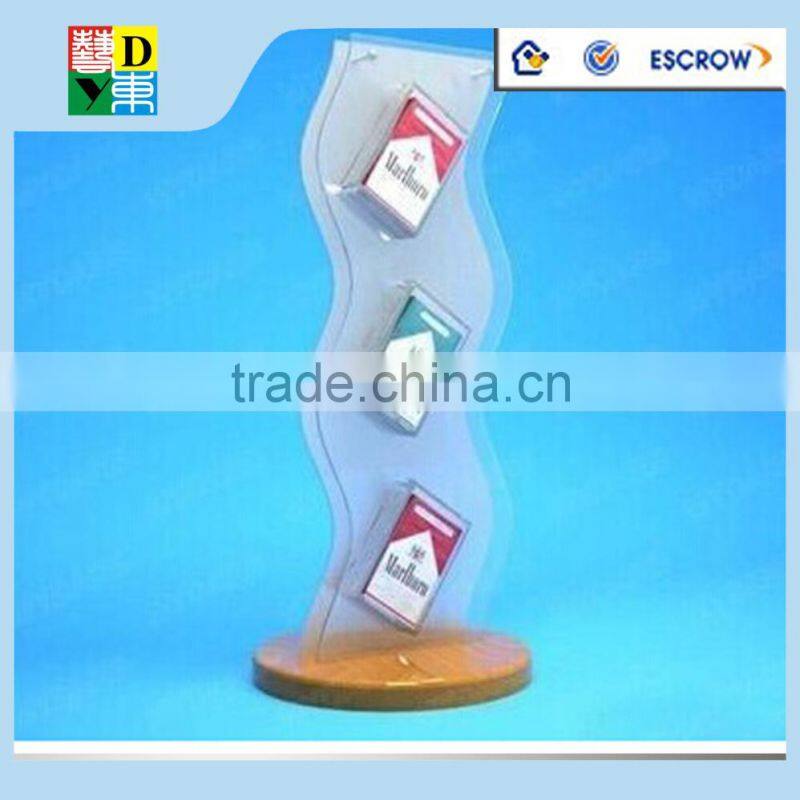 simple design acrylic cigarette display stand in service equipment/2015modern design acrylic cigarette display stand from China