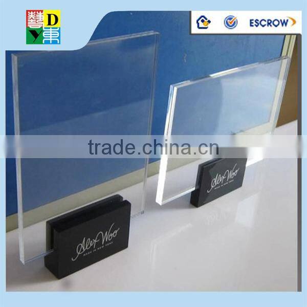 High quality floor stand acrylic black poster display rack/modern design acrylic brochure display rack made in China low price