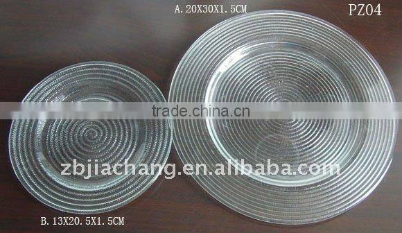 glass charger plates