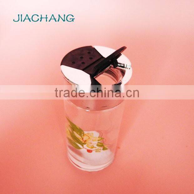 80ml glass salt and pepper sugar packaging bottle with butterfly lid
