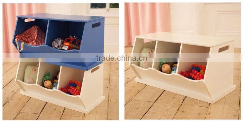 Girds environmental wooden storage cabinet for kids toys