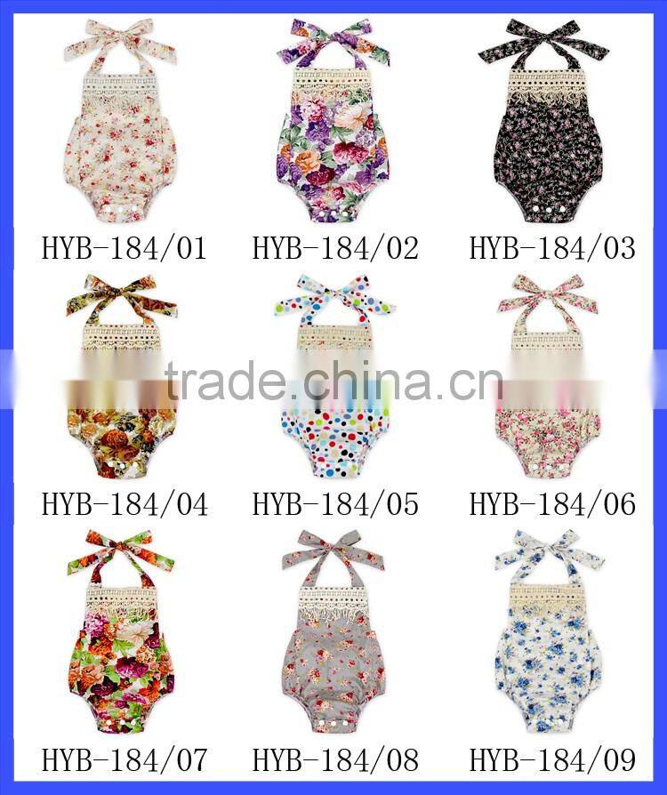 baby boutique outfit tassel fringe floral bubble romper