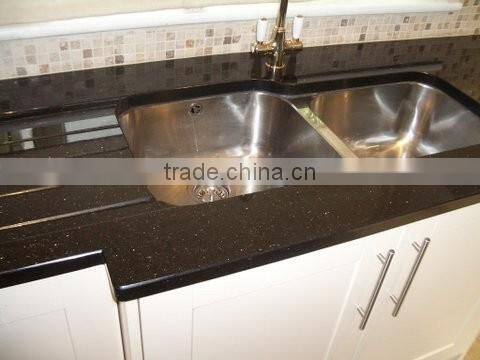 Timely Delivery Black Galaxy Granite Kitchen Granite countertop