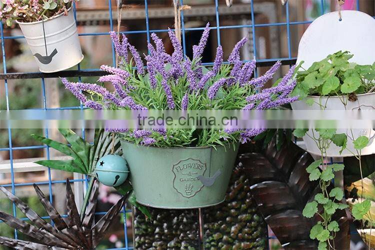 Colorful Home Decoration Flower Pot Metal Garden Planter