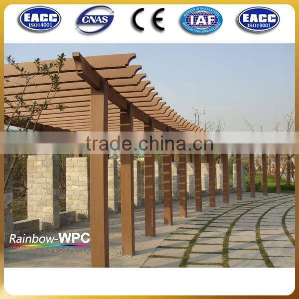 Hot sell !Water proof (Wood plastic composite) wpc handrail for outdoor steps/garden handrail/stair
