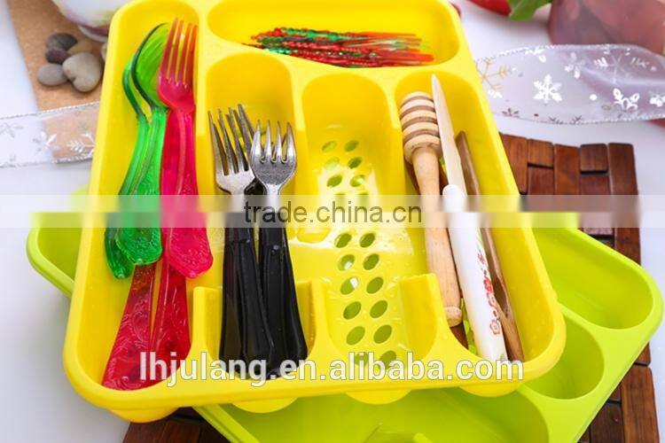 2017 Wholesale plastic cutlery tray / plastic cutlery tray