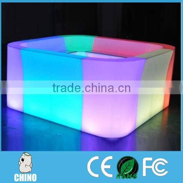 Outdoor event wedding bar counter glow bar counter
