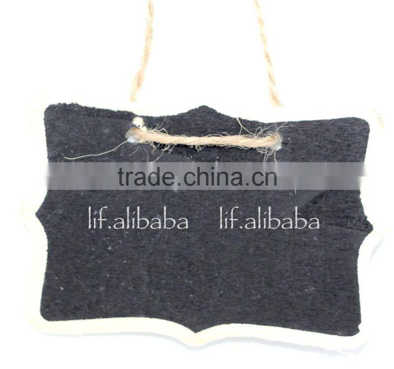 Wooden mini blackboard ; Two-sided Wooden mini chalkboard ; Double-sided mini message board