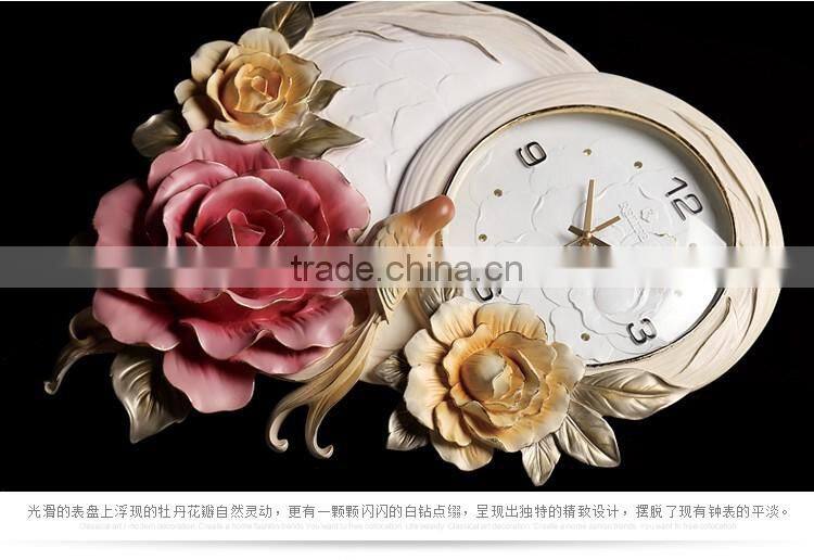 M11A Momoda Living room Creative modern hanging fancy elegant 3D flower wall clock quiet quartz decoration large wall clock