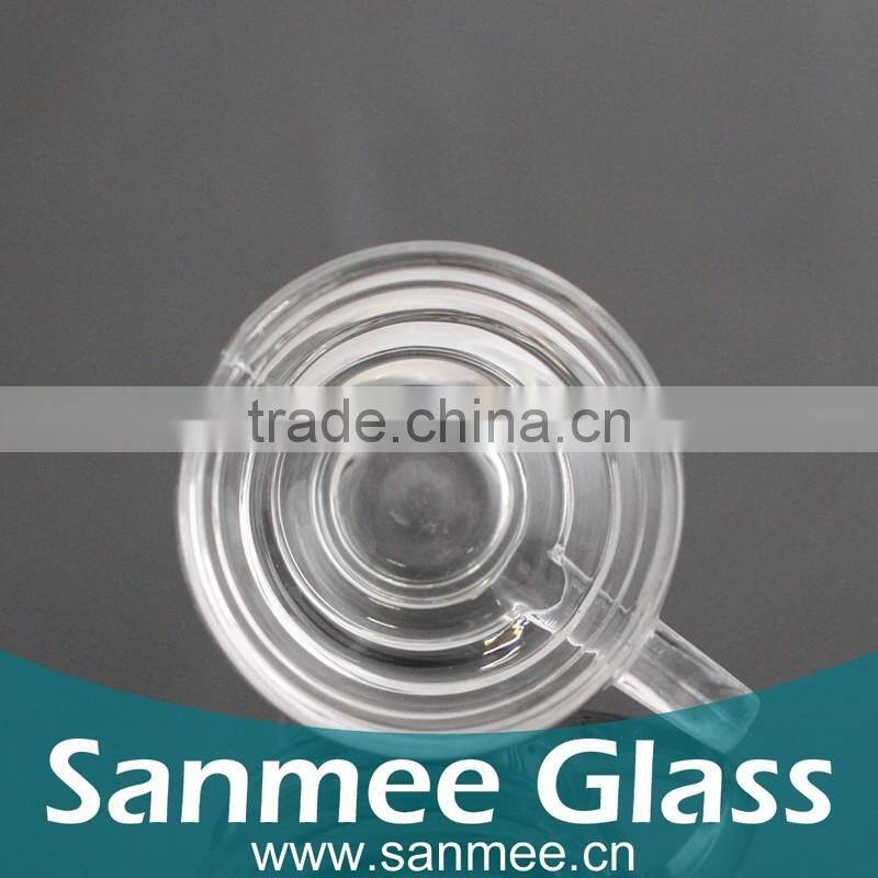 2016 New Product High Design Tread Hot Sale Mini Glass Beer Mug