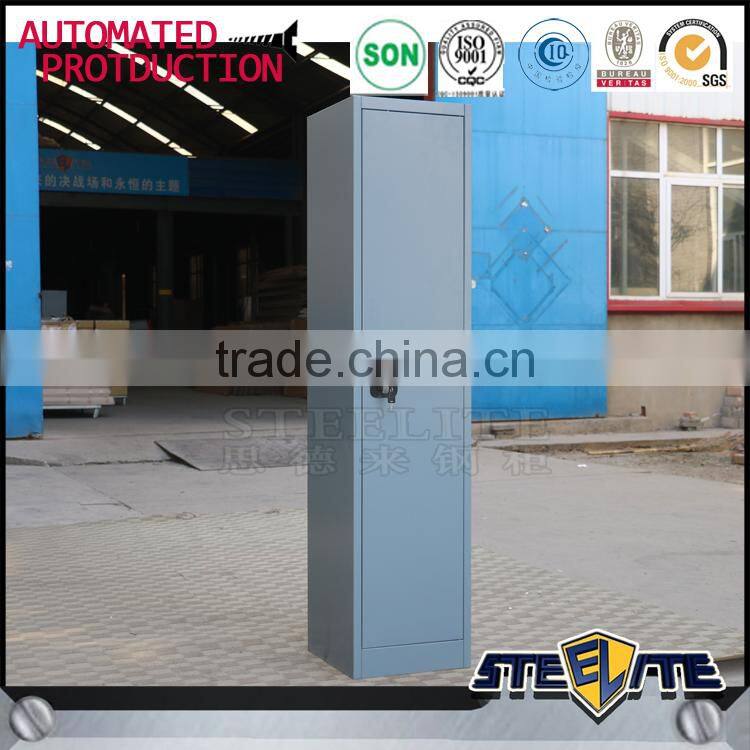Metal cabinet single door clothes locker steel wardrobe