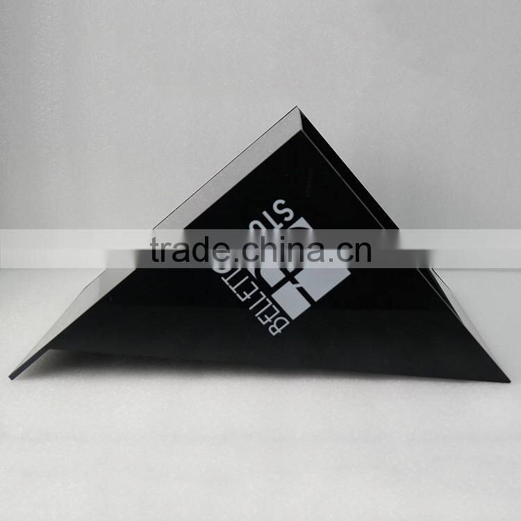 Custom 5 tier Black Perspex Organic Glass Acrylic Displays and Shelf