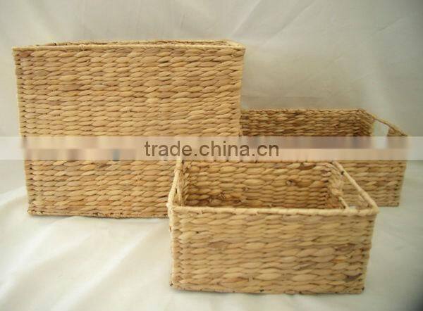 Natural color Water- Hyacinth laundry/basket