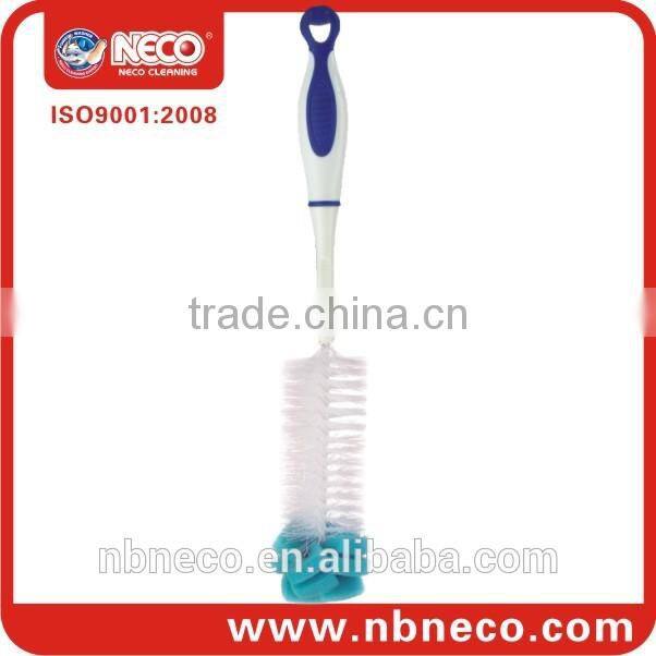 Multifunctional brushes, bottle cleaning brush with plastic handle