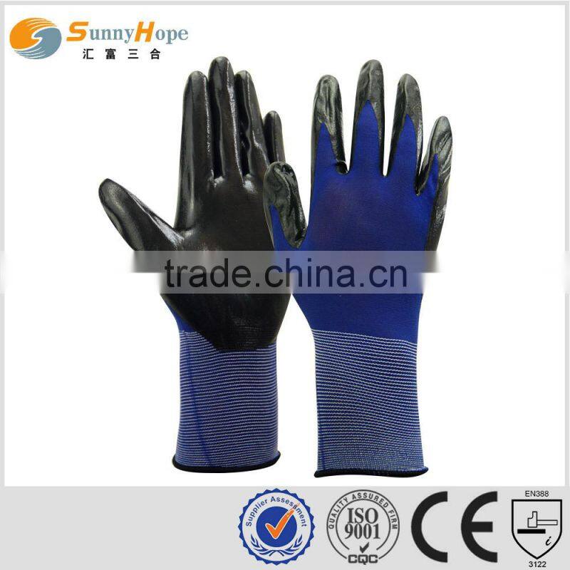 sunnyhope palm coated garden work gloves with nitrile coated