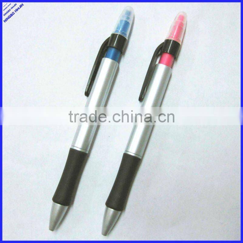 644199 multi functional highlighter pen double sided ball pen