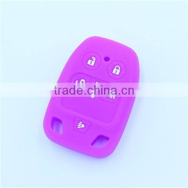 5 buttons silicone car key case for honda