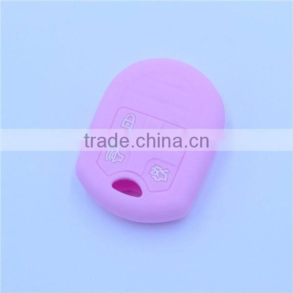 Silicone rubber key shell, key cover for ford 4 buttons in stcok, many color