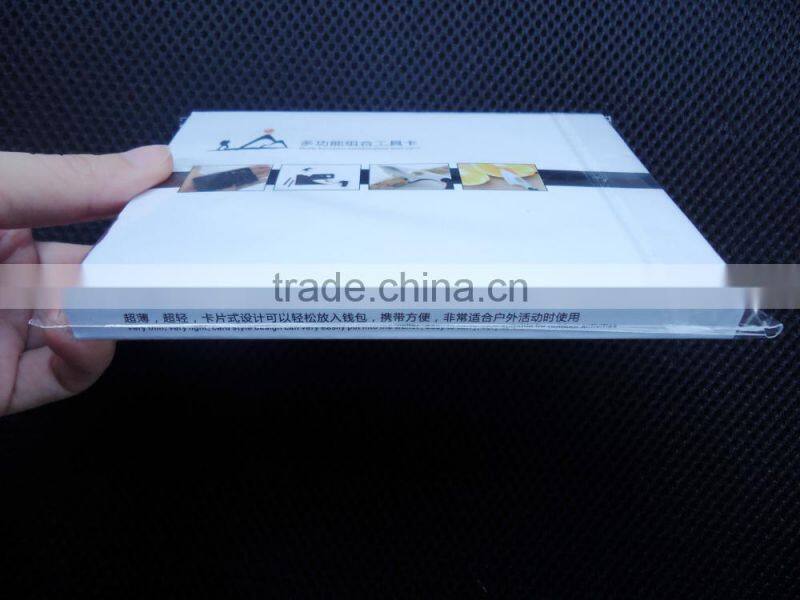 10 in 1 Survival Tools card Multi function Army knife card