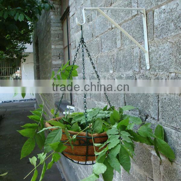 window coconut fiber hanging flower basket