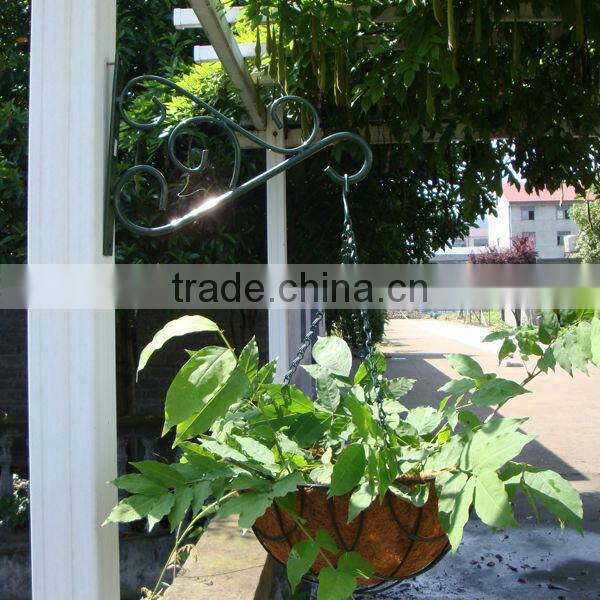 window coconut fiber hanging flower basket