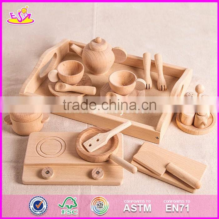 2017 New design best natural wooden kitchen playsets for kids online W10B189