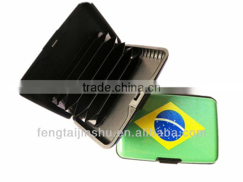 pattern design Aluminium Credit Card Holder Aluminum wallet