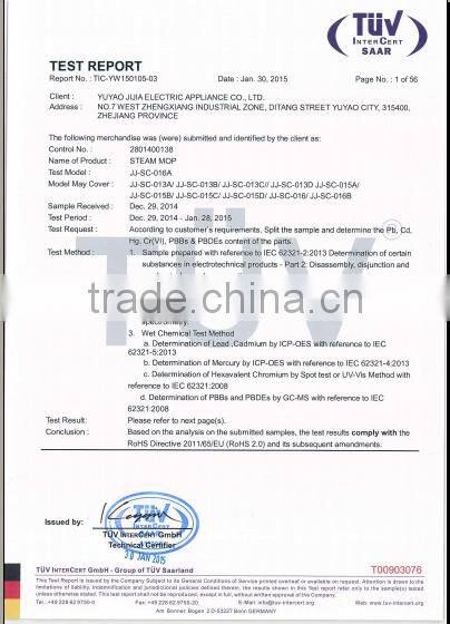 Hot selling cheap multifunction home floor carpet 1500w steam cleaner 16 in 1 steam mop *16