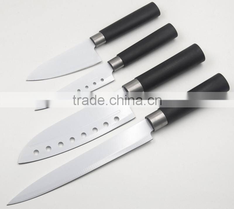4 pieces non-stick coated kitchen knife set